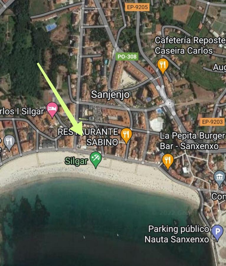 Apartamento Playa Silgar -50 M Playa Con 2 Garajes Y 3 Dormitorios Санксенсо Екстериор снимка