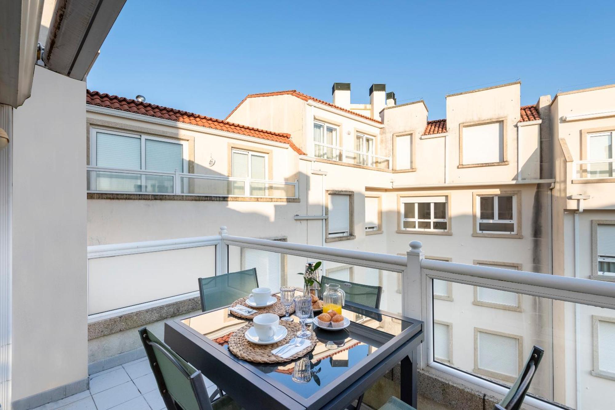 Apartamento Playa Silgar -50 M Playa Con 2 Garajes Y 3 Dormitorios Санксенсо Екстериор снимка